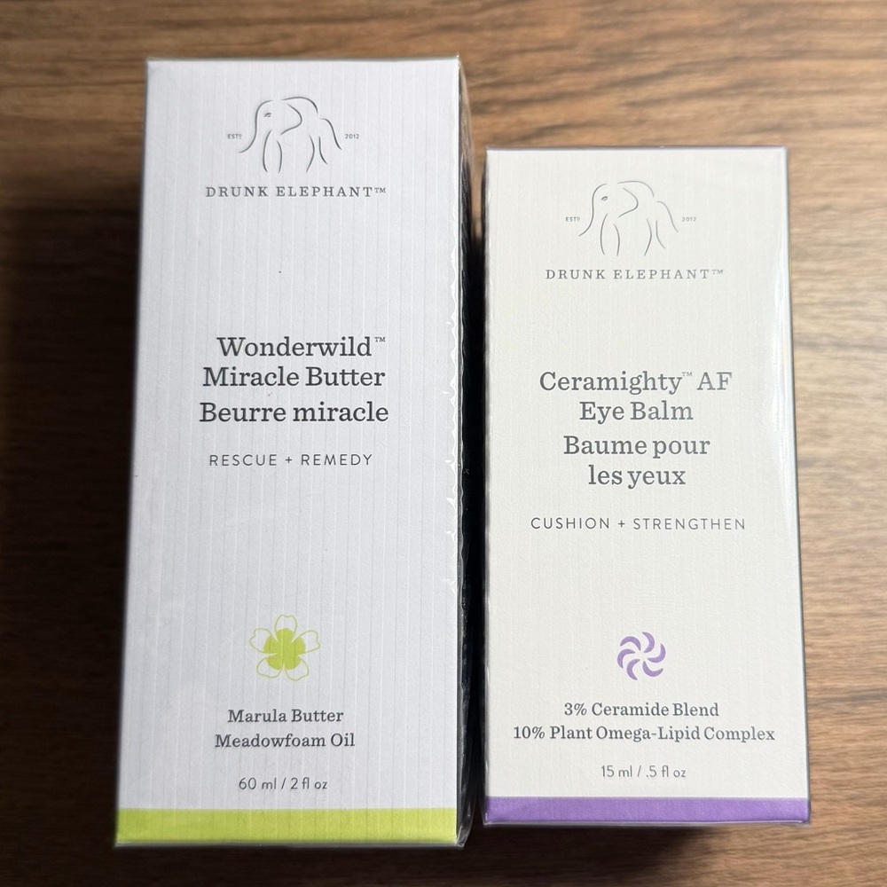 🆕 DRUNK ELEPHANT SET OF 3 - EYE BALM - MARETINOL OIL - MIRACLE BUTTER - Picture 4 of 7